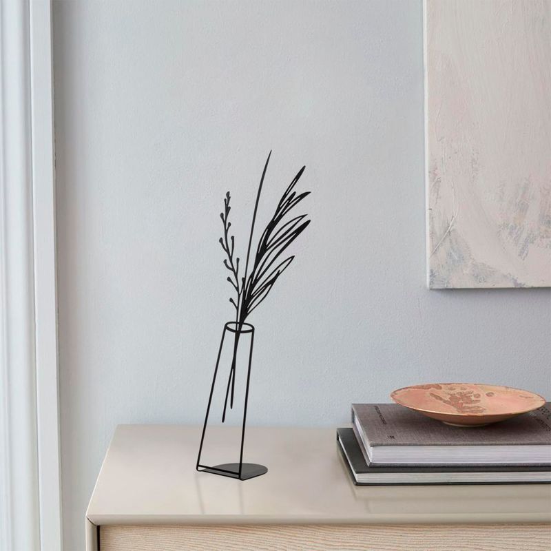 Casa si Gradina - Decoratiuni - Obiecte de arta - Obiect decorativ, Aberto Design, metal, negru, 19x50 cm - Infinity.ro