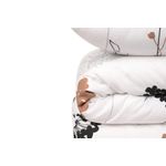 Casa si Gradina - Textile si covoare - Lenjerii de pat - Seturi de lenjerie - Set lenjerie de pat single, L'essentiel Maison, alb, gri, negru, maro, 65% bumbac, 35% poliester, 160x220 cm, 1 fata de perna - Infinity.ro