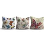 Casa si Gradina - Textile si covoare - Perne si pilote - Perne decorative - Set perne decorative, Aberto Design, multicolor, 43x43 cm, 50% bumbac, 50% poliester, imprimare digitala, 3 bucati - Infinity.ro
