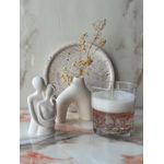 Casa si Gradina - Decoratiuni - Aromaterapie si lumanari - Lumanari si candele - Set lumanari, Aberto Design, beton, alb, 4 piese - Infinity.ro