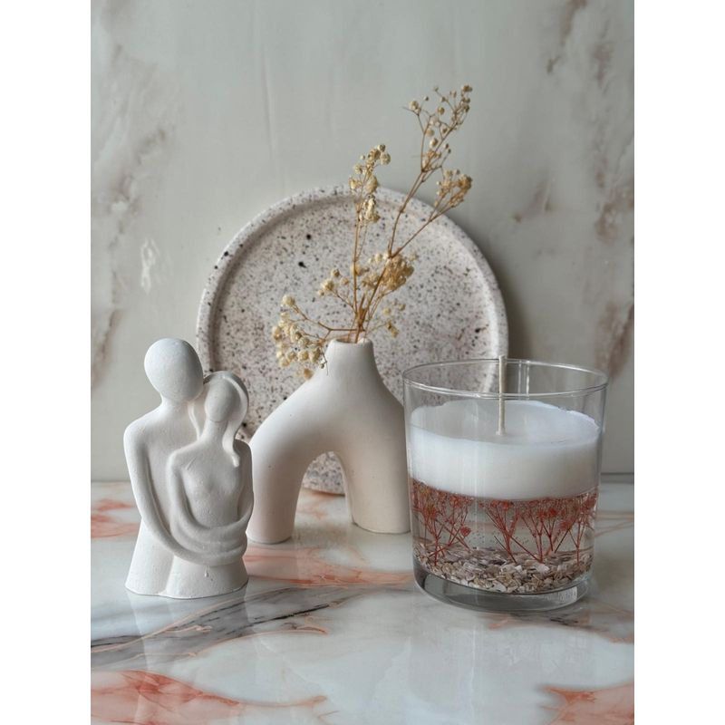 Casa si Gradina - Decoratiuni - Aromaterapie si lumanari - Lumanari si candele - Set lumanari, Aberto Design, beton, alb, 4 piese - Infinity.ro