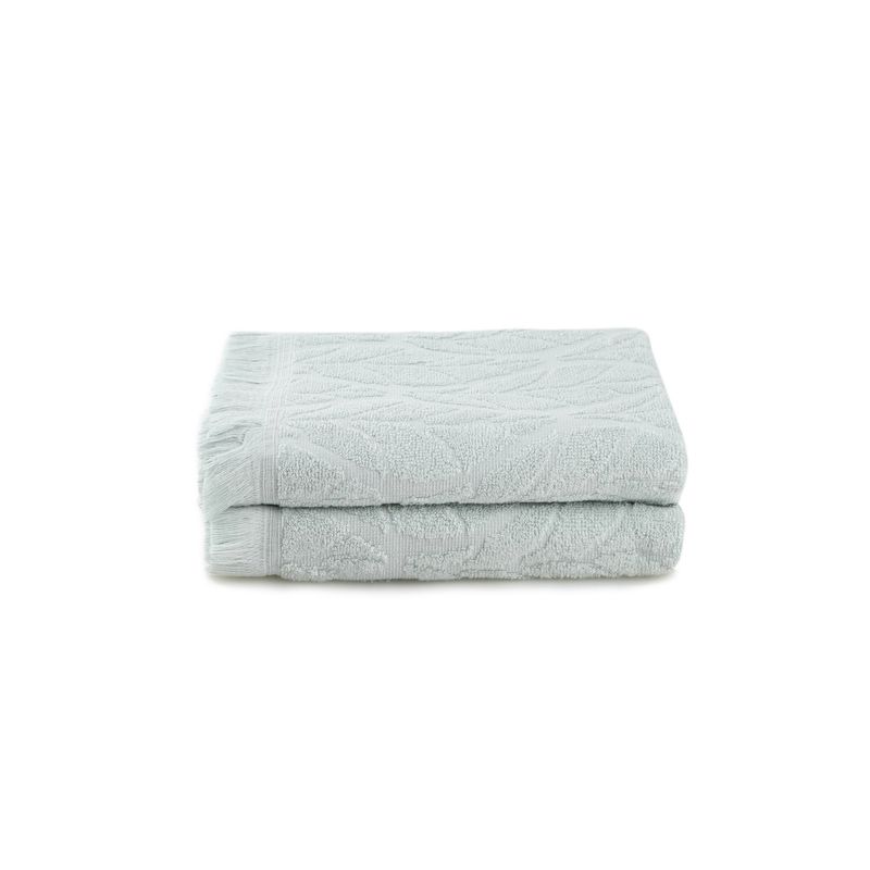 Casa si Gradina - Textile si covoare - Textile baie - Prosoape - Set prosoape de baie, L'essentiel Maison, verde deschis, 75x150 cm, 100% bumbac, 2 bucati - Infinity.ro