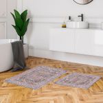 Casa si Gradina - Textile si covoare - Covoare - Covorase baie - Set covorase de baie, L'essentiel Maison, multicolor, 50x60 cm si 60x100 cm, 100% poliester, antiderapant, antibacterian, 299ANR1575 - Infinity.ro