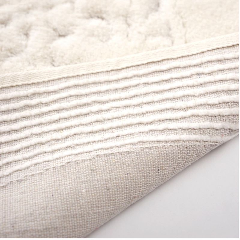 Casa si Gradina - Textile si covoare - Covoare - Covorase baie - Set covorase baie, L'essentiel Maison, crem, 50x60 cm si 60x100 cm, 100% bumbac, antiderapant, 394ANR1348 - Infinity.ro