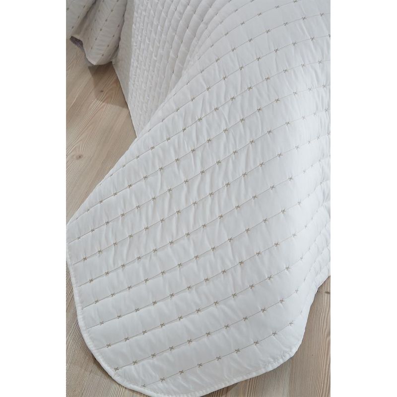 Casa si Gradina - Textile si covoare - Lenjerii de pat - Seturi de lenjerie - Set cuvertura de pat dublu, L'essentiel Maison, crem, 250x260 cm, 100% bumbac, matlasat - Infinity.ro