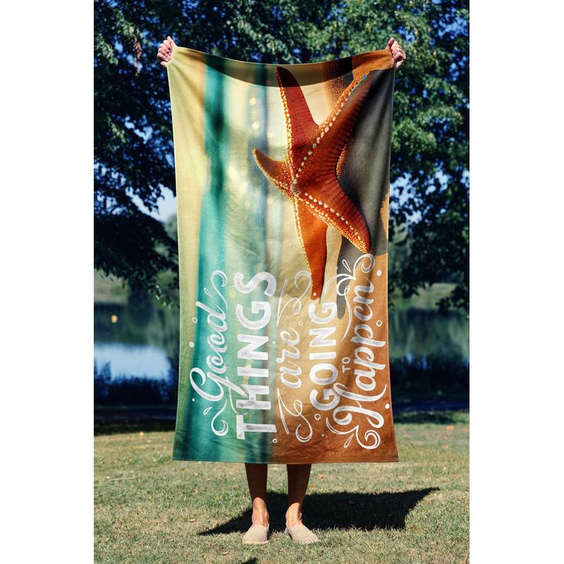 Casa si Gradina - Textile si covoare - Textile baie - Prosoape - Prosop de plaja, L'essentiel Maison, multicolor, 70x130 cm, microfibra, 450AST1116 - Infinity.ro