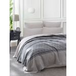 Casa si Gradina - Textile si covoare - Lenjerii de pat - Seturi de lenjerie - Set lenjerie pat dublu, L'essentiel Maison, gri, 200x230 cm, 100% bumbac - Infinity.ro