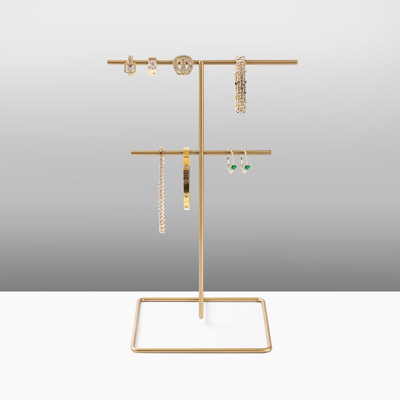 Casa si Gradina - Mobilier - Organizare si depozitare - Umerase si valeti - Suport bijuterii, Aberto Design, metal, auriu, 15x30 cm - Infinity.ro