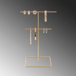 Casa si Gradina - Mobilier - Organizare si depozitare - Umerase si valeti - Suport bijuterii, Aberto Design, metal, auriu, 15x30 cm - Infinity.ro