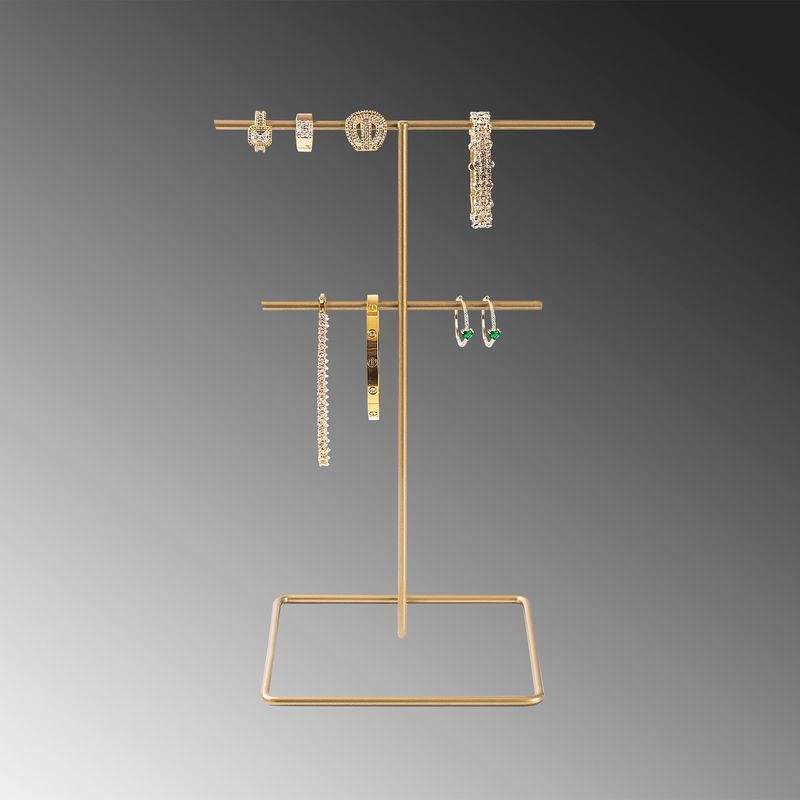 Casa si Gradina - Mobilier - Organizare si depozitare - Umerase si valeti - Suport bijuterii, Aberto Design, metal, auriu, 15x30 cm - Infinity.ro