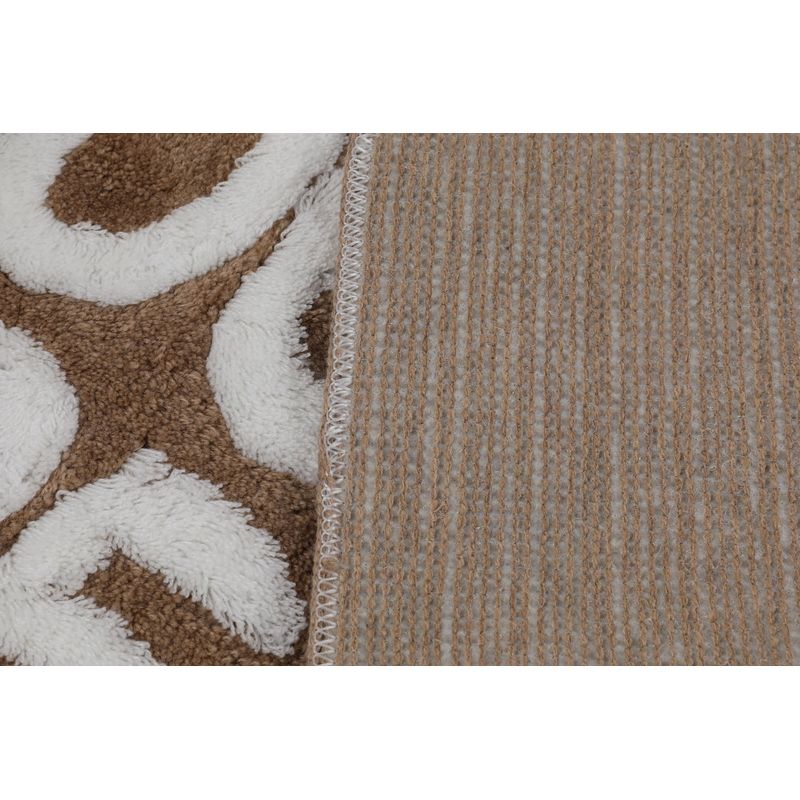 Casa si Gradina - Textile si covoare - Covoare - Covorase baie - Set covorase baie, L'essentiel Maison, bej si alb, 60x100 cm, 50x60 cm, 40x60 cm, 100% acrilic, antiderapant - Infinity.ro