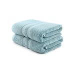 Casa si Gradina - Textile si covoare - Textile baie - Prosoape - Set prosoape de maini, L'essentiel Maison, verde apa, 50x90 cm, 60% bambus 40% bumbac - Infinity.ro