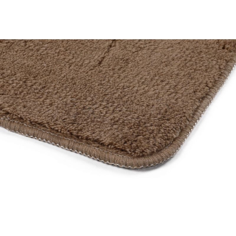 Casa si Gradina - Textile si covoare - Covoare - Covorase baie - Set covorase baie, L'essentiel Maison, bej si alb, 60x100 cm, 50x60 cm, 40x60 cm, 100% acrilic, antiderapant - Infinity.ro