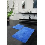 Casa si Gradina - Textile si covoare - Covoare - Covorase baie - Set covorase baie, L'essentiel Maison, albastru, 50x60 cm si 60x100 cm, 100% acrilic, antiderapant - Infinity.ro