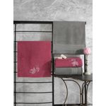 Casa si Gradina - Textile si covoare - Textile baie - Prosoape - Set prosoape, L'essentiel Maison, gri roz, 2x 90x150 cm, 2x 50x90 cm, 100% bumbac - Infinity.ro