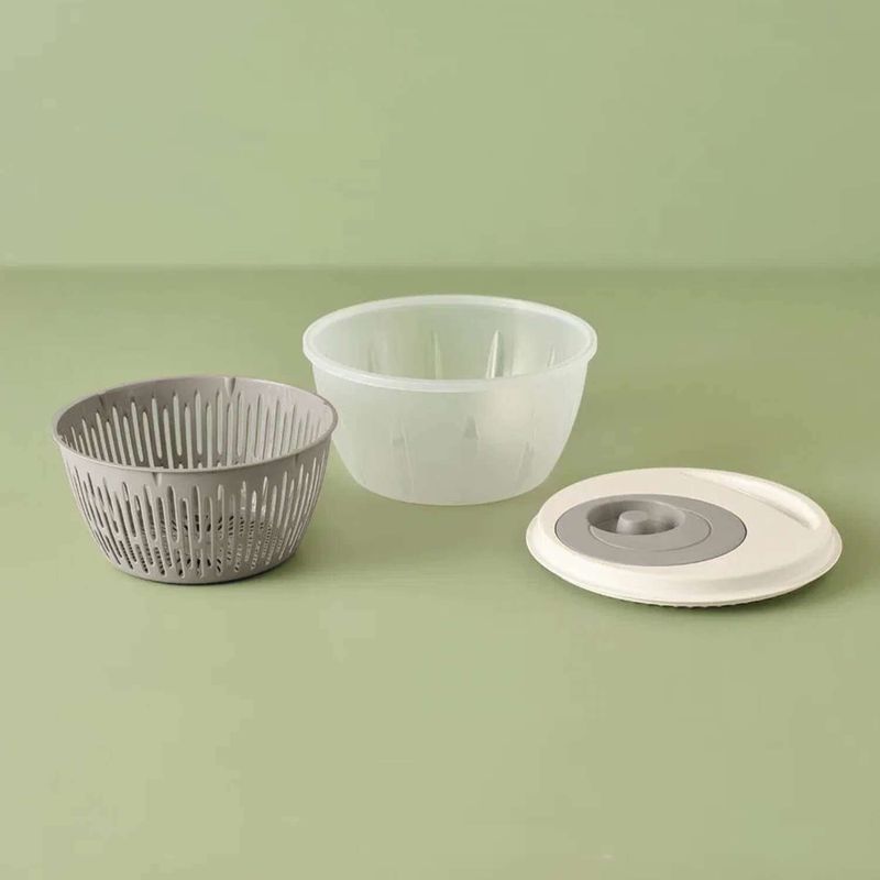 Casa si Gradina - Bucatarie si vesela - Ustensile bucatarie - Site bucatarie, strecuratori si accesorii - Strecuratoare, Aberto Design, plastic, gri, 25.6x25.6x14.2 cm - Infinity.ro