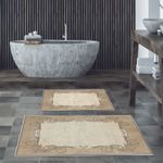 Casa si Gradina - Textile si covoare - Covoare - Covorase baie - Set covorase de baie, L'essentiel Maison, multicolor, 50x60 cm si 60x100 cm, 100% poliester, antiderapant, antibacterian, 299ANR1643 - Infinity.ro