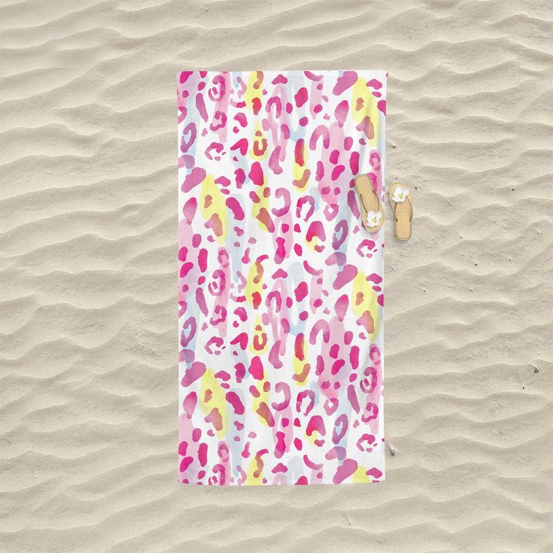 Casa si Gradina - Textile si covoare - Textile baie - Prosoape - Prosop de plaja, L'essentiel Maison, roz, 75x150 cm, 60% bumbac 40% poliester - Infinity.ro