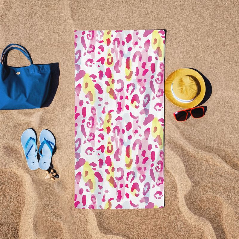 Casa si Gradina - Textile si covoare - Textile baie - Prosoape - Prosop de plaja, L'essentiel Maison, roz, 75x150 cm, 60% bumbac 40% poliester - Infinity.ro