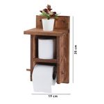 Casa si Gradina - Sanitare - Suporturi si accesorii baie - Suporturi baie - Suport hartie igienica, Aberto Design, lemn, natur, 35x19x8 cm - Infinity.ro