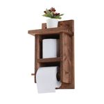 Casa si Gradina - Sanitare - Suporturi si accesorii baie - Suporturi baie - Suport hartie igienica, Aberto Design, lemn, natur, 35x19x8 cm - Infinity.ro