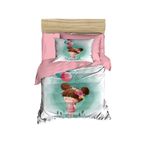 Casa si Gradina - Textile si covoare - Lenjerii de pat - Lenjerii copii - Set lenjerie pentru copii, L'essentiel Maison, roz alb albastru, 100x150 cm, microsatin poliester, bumbac - Infinity.ro