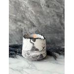 Casa si Gradina - Decoratiuni - Aromaterapie si lumanari - Lumanari si candele - Lumanare decorativa, Aberto Design, beton, gri si alb, 7x10x7 cm - Infinity.ro