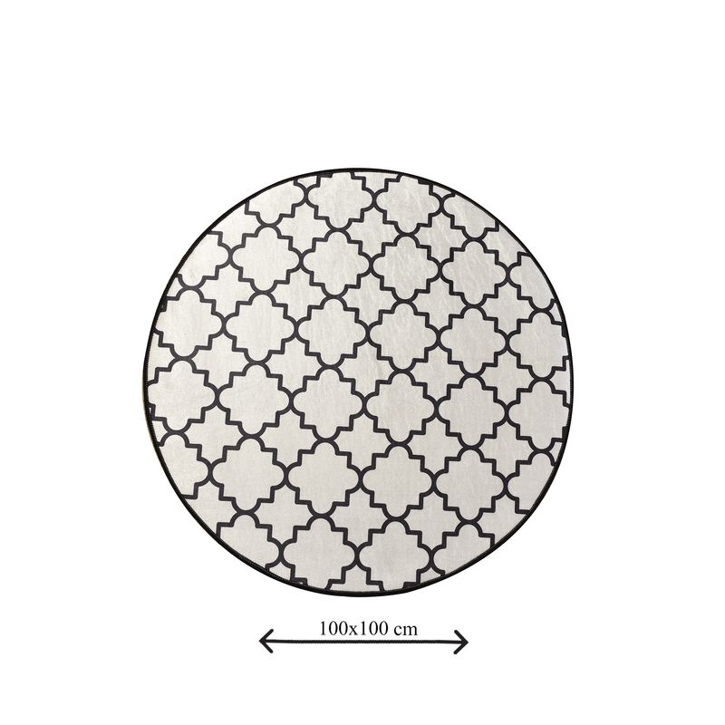 Casa si Gradina - Textile si covoare - Covoare - Covorase baie - Covoras de baie, L'essentiel Maison, multicolor, diametru 100 cm, 100% poliester, antiderapant, 359CHL4126 - Infinity.ro