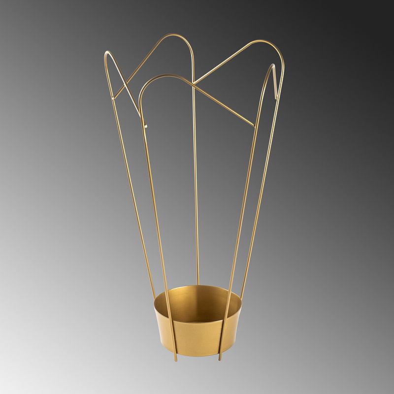 Casa si Gradina - Decoratiuni - Obiecte decorative - Suporturi umbrele - Suport umbrele decorativ, Aberto Design, metal, auriu, 37x60 cm - Infinity.ro