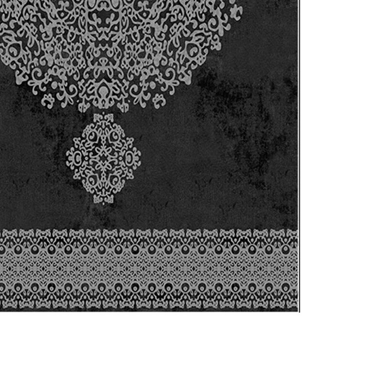 Casa si Gradina - Textile si covoare - Covoare - Covorase baie - Set covorase de baie, L'essentiel Maison, alb negru, 50x60 cm si 60x100 cm, 100% poliester, antiderapant, 299ANR1682 - Infinity.ro