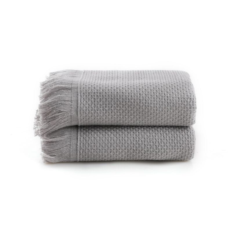 Casa si Gradina - Textile si covoare - Textile baie - Prosoape - Set prosoape de spalat, L'essentiel Maison, gri deschis, 40x60 cm, 100% microcoton, 2 bucati - Infinity.ro