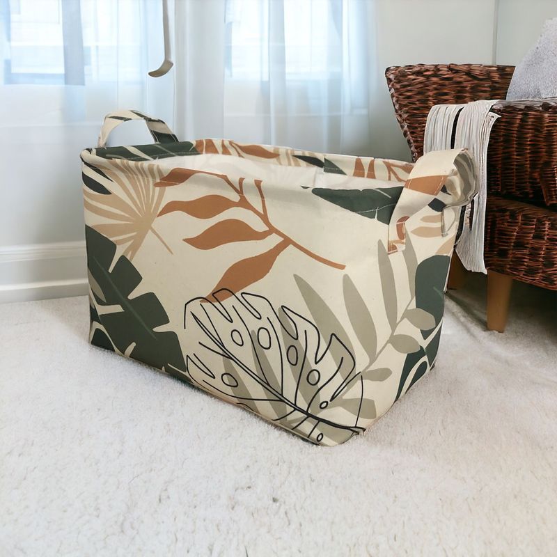 Casa si Gradina - Mobilier - Organizare si depozitare - Recipiente depozitare - Cos depozitare, Aberto Design, poliester si bumbac, multicolor, 37x25x27 cm - Infinity.ro