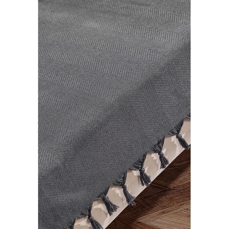 Casa si Gradina - Textile si covoare - Huse pentru mobilier - Husa canapea, L'essentiel Maison, antracit, 115x200 cm, 70% bumbac 30% poliester - Infinity.ro