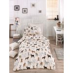 Casa si Gradina - Textile si covoare - Lenjerii de pat - Seturi de lenjerie - Set lenjerie pat single, L'essentiel Maison, crem, 160x220 cm, bumbac poliester - Infinity.ro