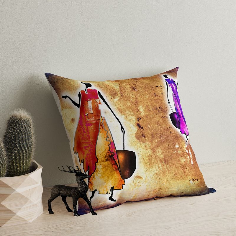 Casa si Gradina - Textile si covoare - Perne si pilote - Perne decorative - Perna decorativa, Aberto Design, multicolor, 43x43 cm, bumbac si poliester, lavabila, 416GRV3162 - Infinity.ro