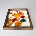 Casa si Gradina - Bucatarie si vesela - Ustensile bucatarie - Tavi servire - Tava servire, Aberto Design, lemn masiv, multicolor, 48x38x4 cm, 799EVL1143 - Infinity.ro