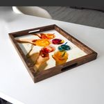 Casa si Gradina - Bucatarie si vesela - Ustensile bucatarie - Tavi servire - Tava servire, Aberto Design, lemn masiv, multicolor, 48x38x4 cm, 799EVL1143 - Infinity.ro