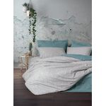 Casa si Gradina - Textile si covoare - Lenjerii de pat - Seturi de lenjerie - Set lenjerie pat dublu, L'essentiel Maison, menta, 200x220 cm, 100% bumbac ranforce, 129CTN4493 - Infinity.ro