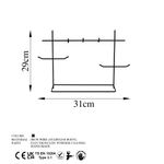 Casa si Gradina - Mobilier - Organizare si depozitare - Cuiere - Suport bijuterii, Aberto Design, metal, negru, 31x13x29 cm - Infinity.ro