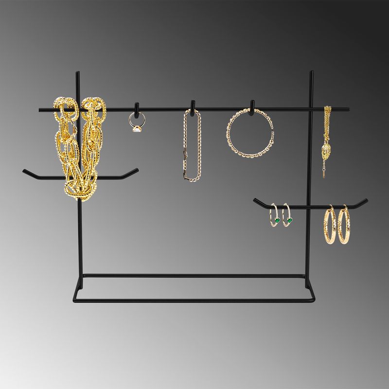 Casa si Gradina - Mobilier - Organizare si depozitare - Cuiere - Suport bijuterii, Aberto Design, metal, negru, 31x13x29 cm - Infinity.ro