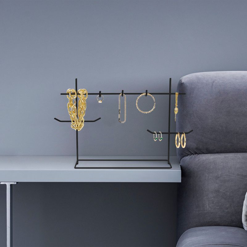 Casa si Gradina - Mobilier - Organizare si depozitare - Cuiere - Suport bijuterii, Aberto Design, metal, negru, 31x13x29 cm - Infinity.ro