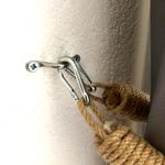 Casa si Gradina - Mobilier - Organizare si depozitare - Cuiere - Carlig de teava, Aberto Design, franghie, nuc, 60x2x2 cm - Infinity.ro