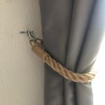 Casa si Gradina - Mobilier - Organizare si depozitare - Cuiere - Carlig de teava, Aberto Design, franghie, nuc, 60x2x2 cm - Infinity.ro