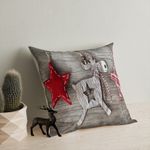 Casa si Gradina - Textile si covoare - Perne si pilote - Perne decorative - Perna decorativa, Aberto Design, multicolor, 43x43 cm, 50% bumbac, 50% poliester, umplutura siliconica, 420GRC3256 - Infinity.ro
