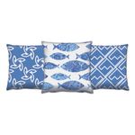 Casa si Gradina - Textile si covoare - Perne si pilote - Perne decorative - Set perne decorative, Aberto Design, multicolor, 43x43 cm, 50% bumbac, 50% poliester, 417GRV0192 - Infinity.ro