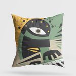 Casa si Gradina - Textile si covoare - Perne si pilote - Perne decorative - Perna decorativa, Aberto Design, multicolor, 43x43 cm, bumbac si poliester, umplutura siliconica, 416GRV3202 - Infinity.ro
