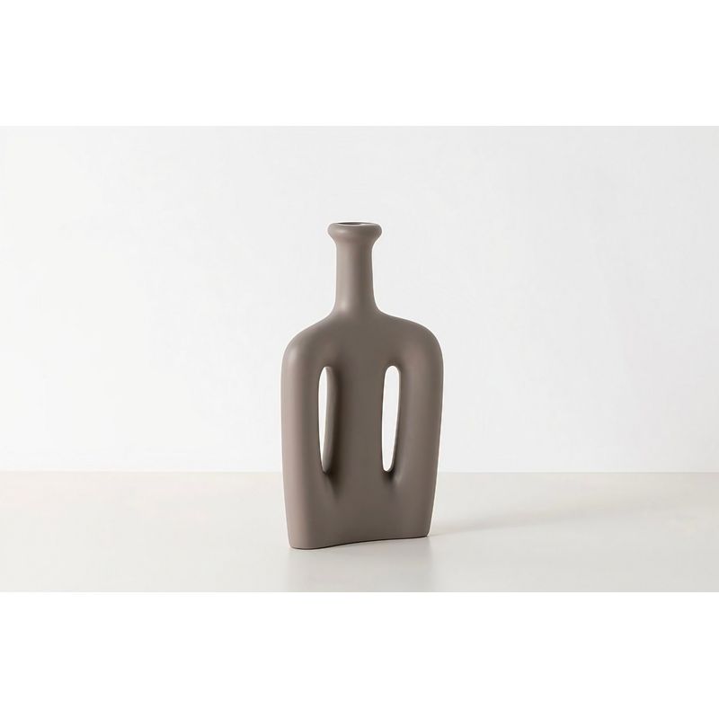 Casa si Gradina - Decoratiuni - Obiecte decorative - Vaze si boluri decorative - Vaza decorativa, Aberto Design, ceramica, mink, 15x5x27 cm - Infinity.ro