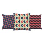 Casa si Gradina - Textile si covoare - Perne si pilote - Perne decorative - Set perne decorative, Aberto Design, multicolor, 43x43 cm, 50% bumbac, 50% poliester, set 3 bucati, 417GRV0170 - Infinity.ro