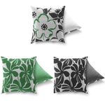 Casa si Gradina - Textile si covoare - Perne si pilote - Perne decorative - Set perne decorative, Aberto Design, multicolor, 43x43 cm, 50% bumbac, 50% poliester, 3 bucati, 417GRV0194 - Infinity.ro