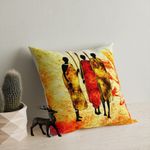 Casa si Gradina - Textile si covoare - Perne si pilote - Perne decorative - Perna decorativa, Aberto Design, multicolor, 43x43 cm, bumbac si poliester, lavabila, 416GRV3179 - Infinity.ro